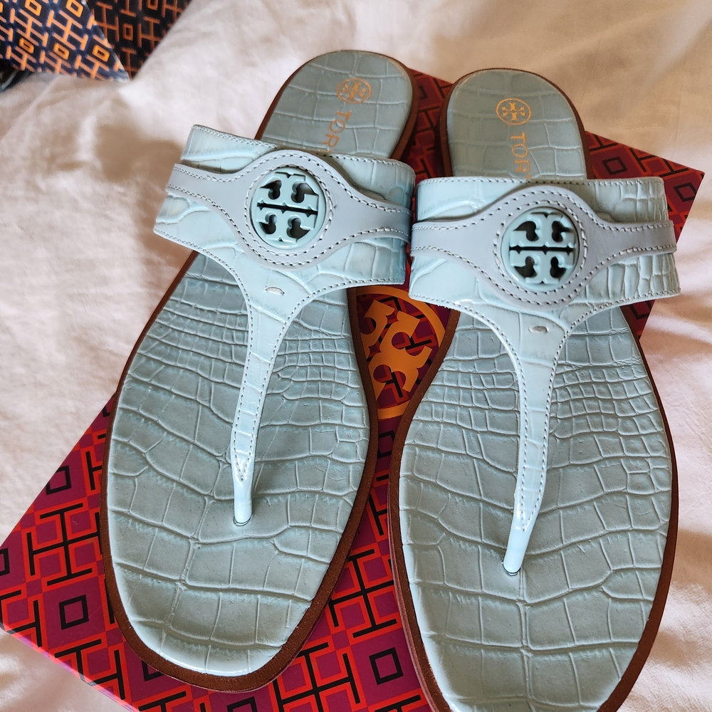 Tory Burch Light Blue Women's Sandals